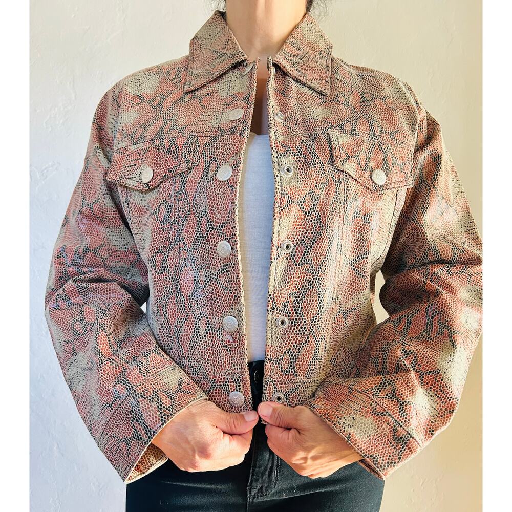 Vintage Necessary Objects Leather Jacket